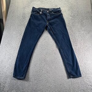 Sean John Jeans Mens 34x32 Blue Dark Wash Cotton Mercer Slim Straight Fit